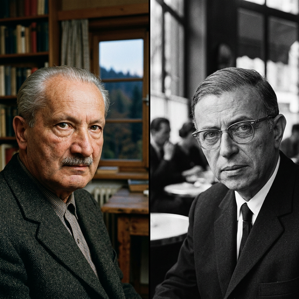 The Human Being Is Not the Source of Meaning: Heidegger and Sartre